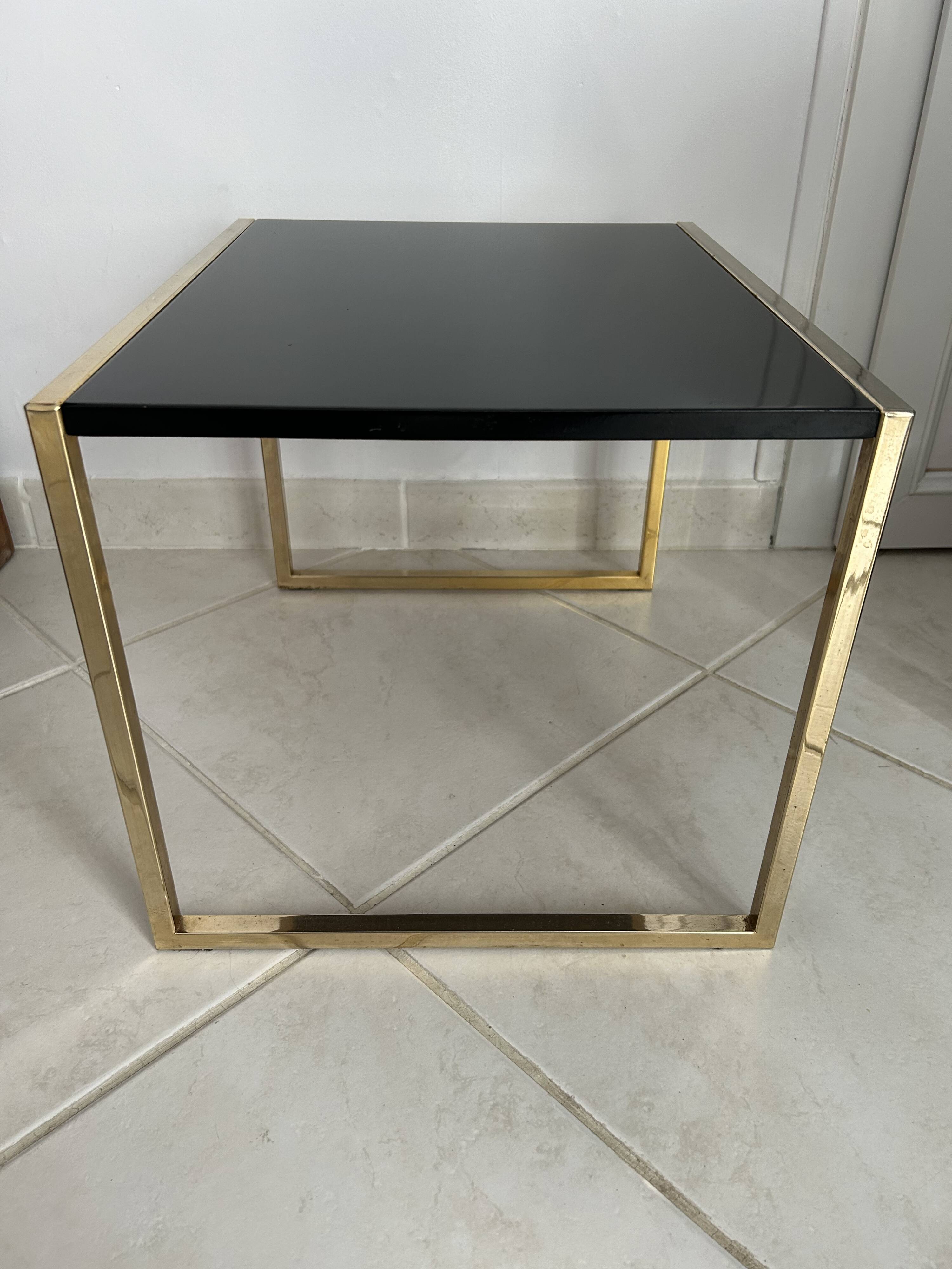 Golden side table