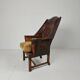 Antique leather armchair, England circa 1800