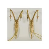 Pair of 1930s art deco wall lights
