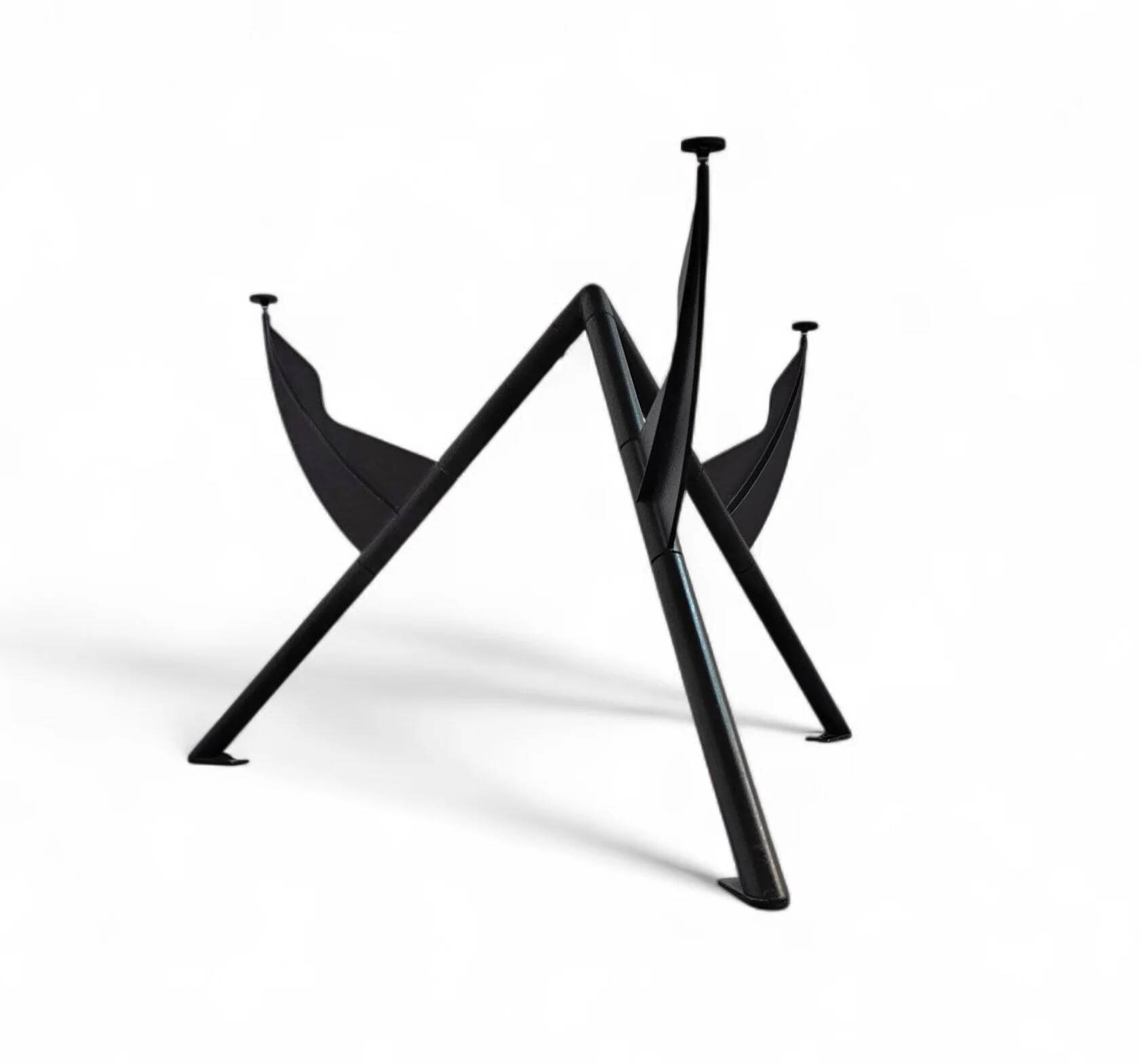 Philippe Starck / 1984 for François Mitterrand's private office / President M / black dining table frame / Baleri