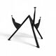 Philippe Starck / 1984 for François Mitterrand's private office / President M / black dining table frame / Baleri
