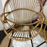 Pair of armchairs basket