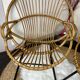 Paire de fauteuils corbeille
