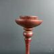 Carved wooden candlestick - 19.5cm