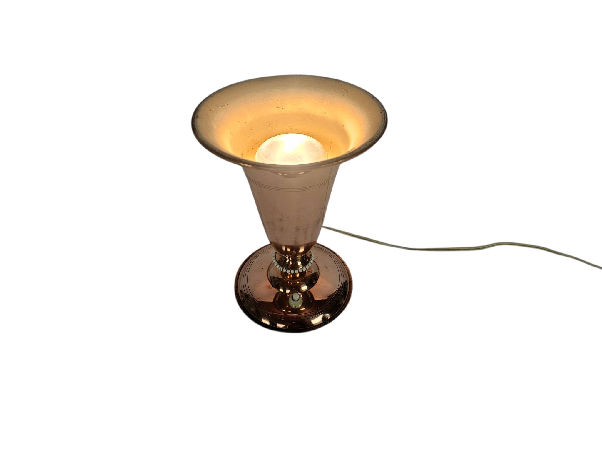 Art Deco - Goblet lamp - copper - Uplighter - Holland - 1st half of the 20t