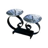 Candlestick for two candles in the mid-century modern style, Belgium, 1960s.
