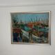 Swedish Oil on Canvas – “Port of Gothenburg” by Eric With