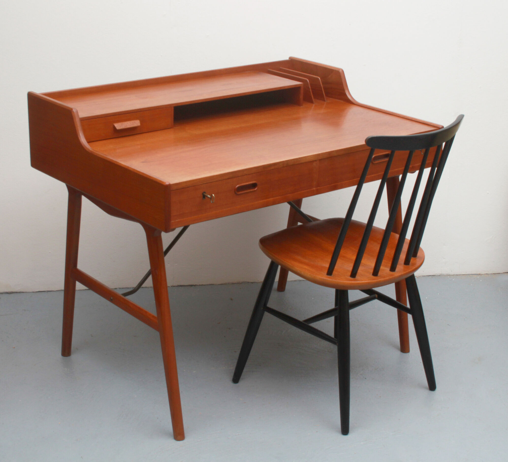 Bureau des années 1960 Modell 56, Arne Wahl Iversen pour Vende Möbelfabrik