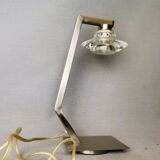 Chromed metal halogen dimmer desk lamp