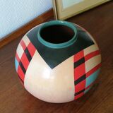Peruvian vase of the 60s in painted ceramic