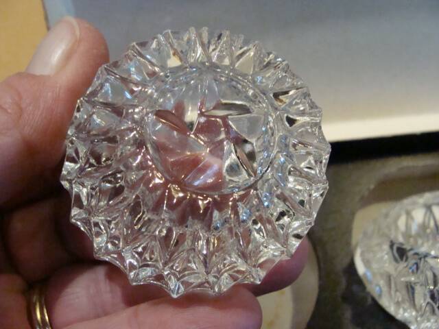 Vintage salt cellars in their box