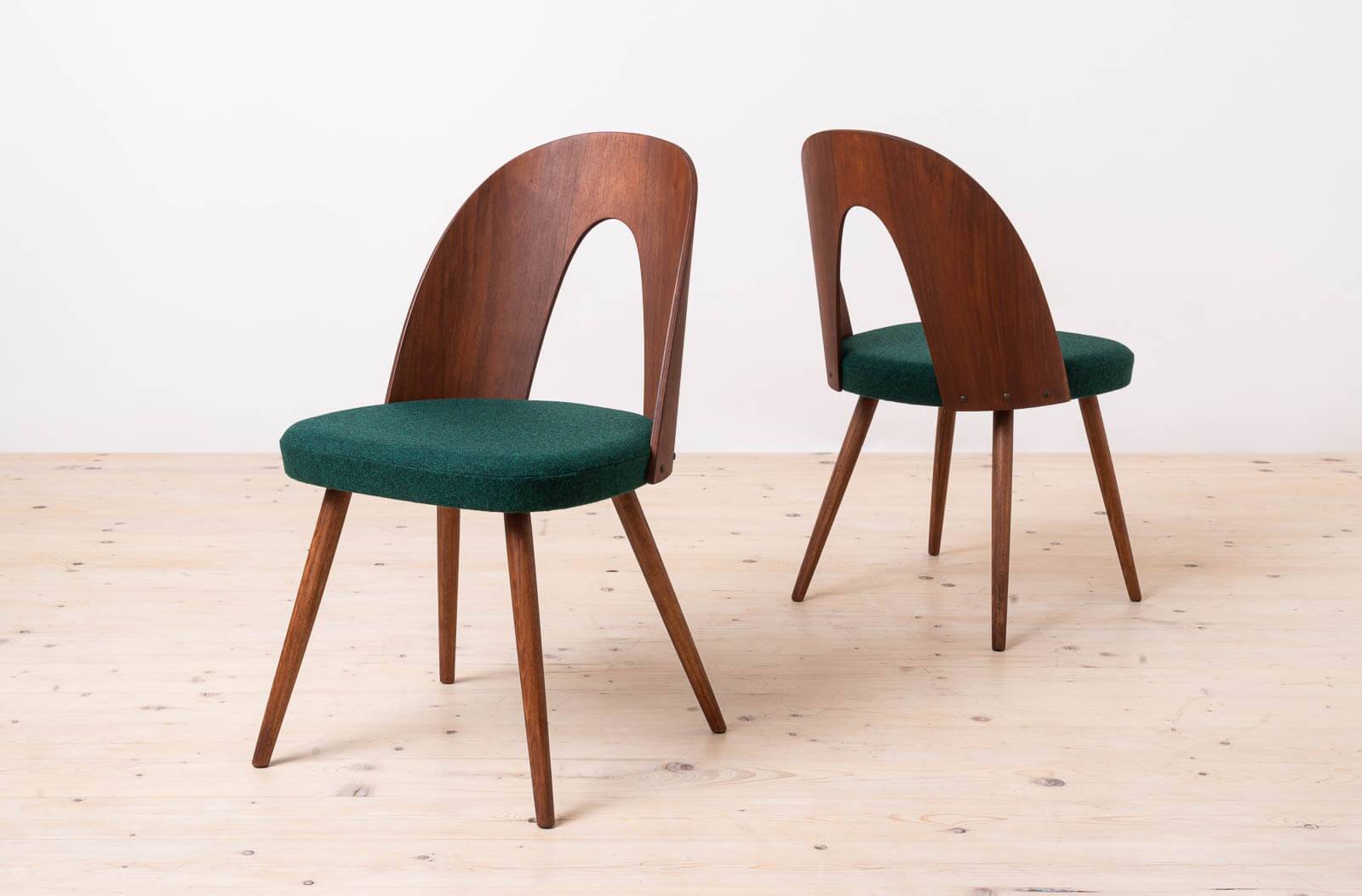 Set of 10 Mid Century Dining Chairs by A. Šuman, Reupholstery Options