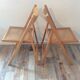 Pair of folding chairs vintage 70s canage