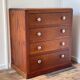 Art deco oak chest of drawers