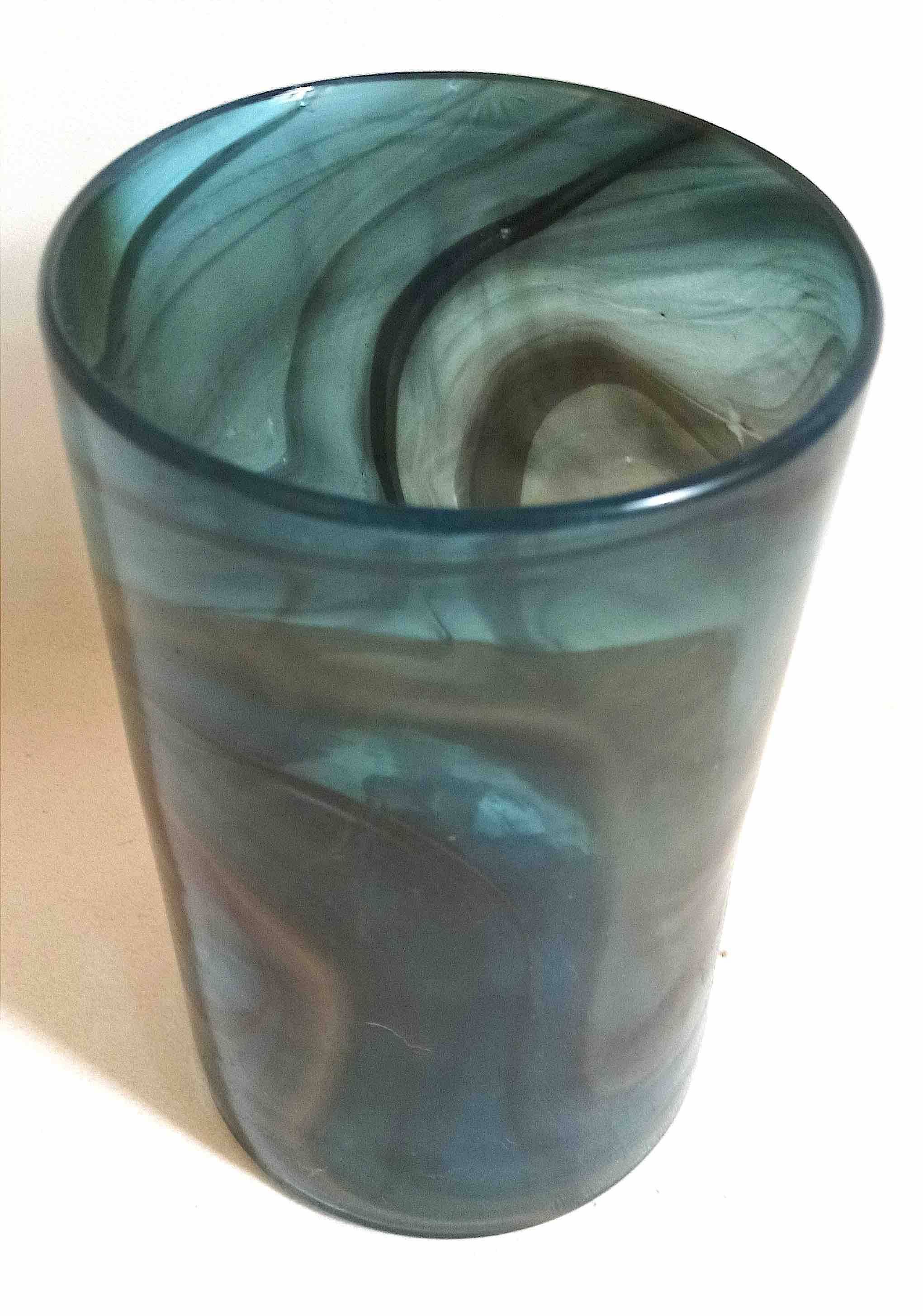 Maure-Vieil glass vase from the 70s Height 24.5 cm