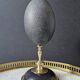 Emu Egg, Brass and Black Marble Base (Early 20th Century) H: 21 cm | Curiosity