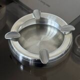 Vintage Stainless Steel Ashtray Space Age Design 70s