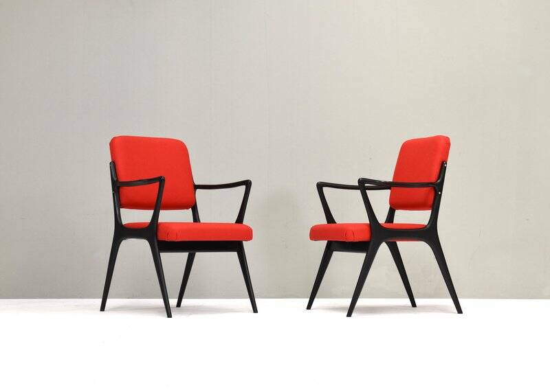 Fauteuils S5 attribués à Alfred Hendrickx pour Belform, Belgique, années 1950, ensemble de 2.