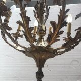 Chandelier style Louis XV solid bronze