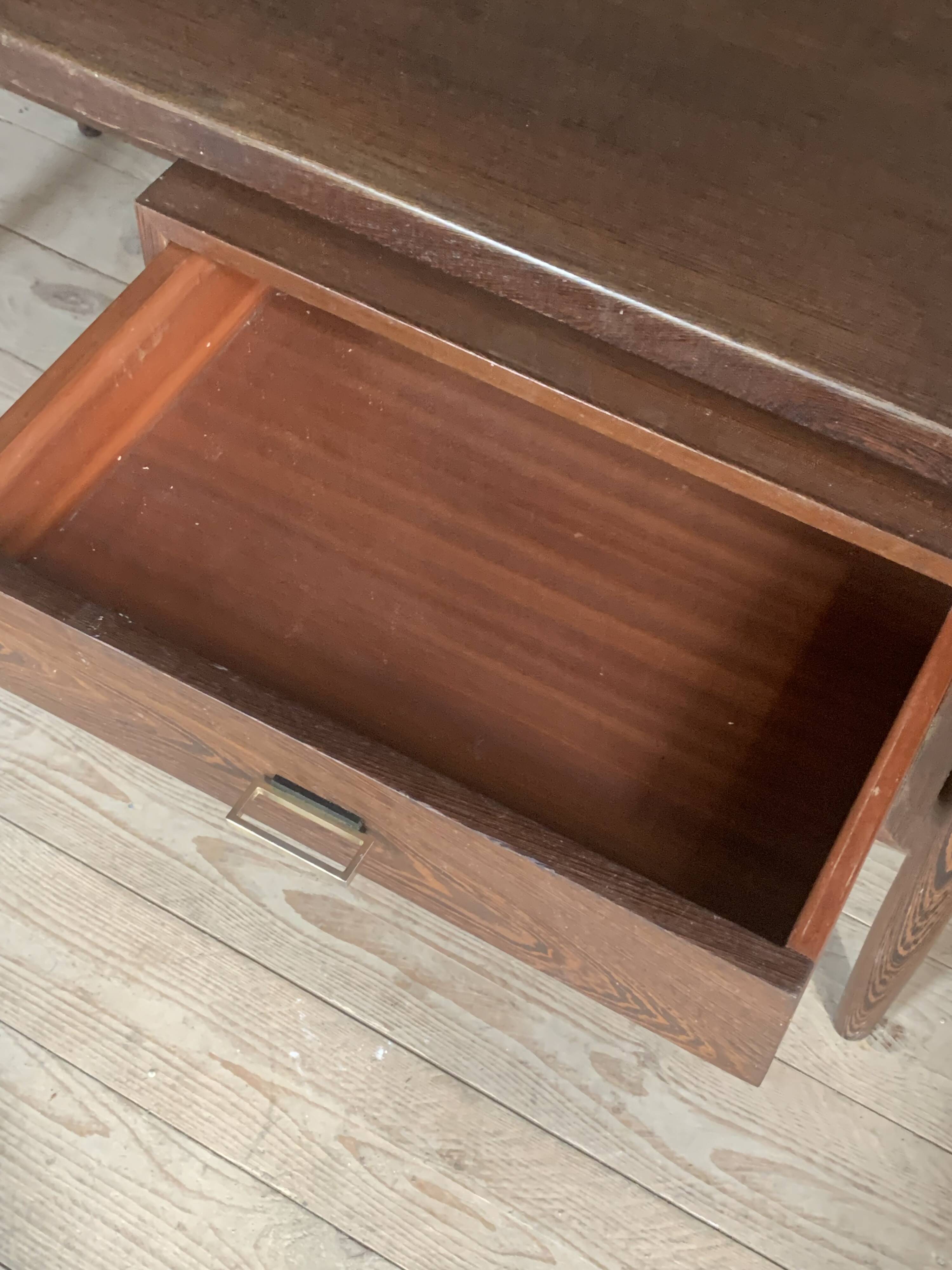 Bureau ministre en wengé vintage