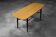Low Mid-Century Danish Modern Teak Hyggebord 55 Coffee Table with shelf