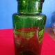 Bocal en verre vert