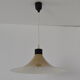 Mid-century Brown Lacquered metal Pendant circa 1980's.