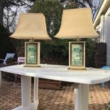 Pair of vintage Jean-Claude Mahey lamps