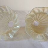 Set of 2 colored crystal lampshades