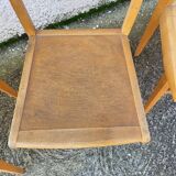 Serie de 3 chaises bistrot 1950