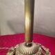 antique bronze lamp, glass paste lampshade, electrically redone