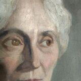 Portrait de femme ancien signé