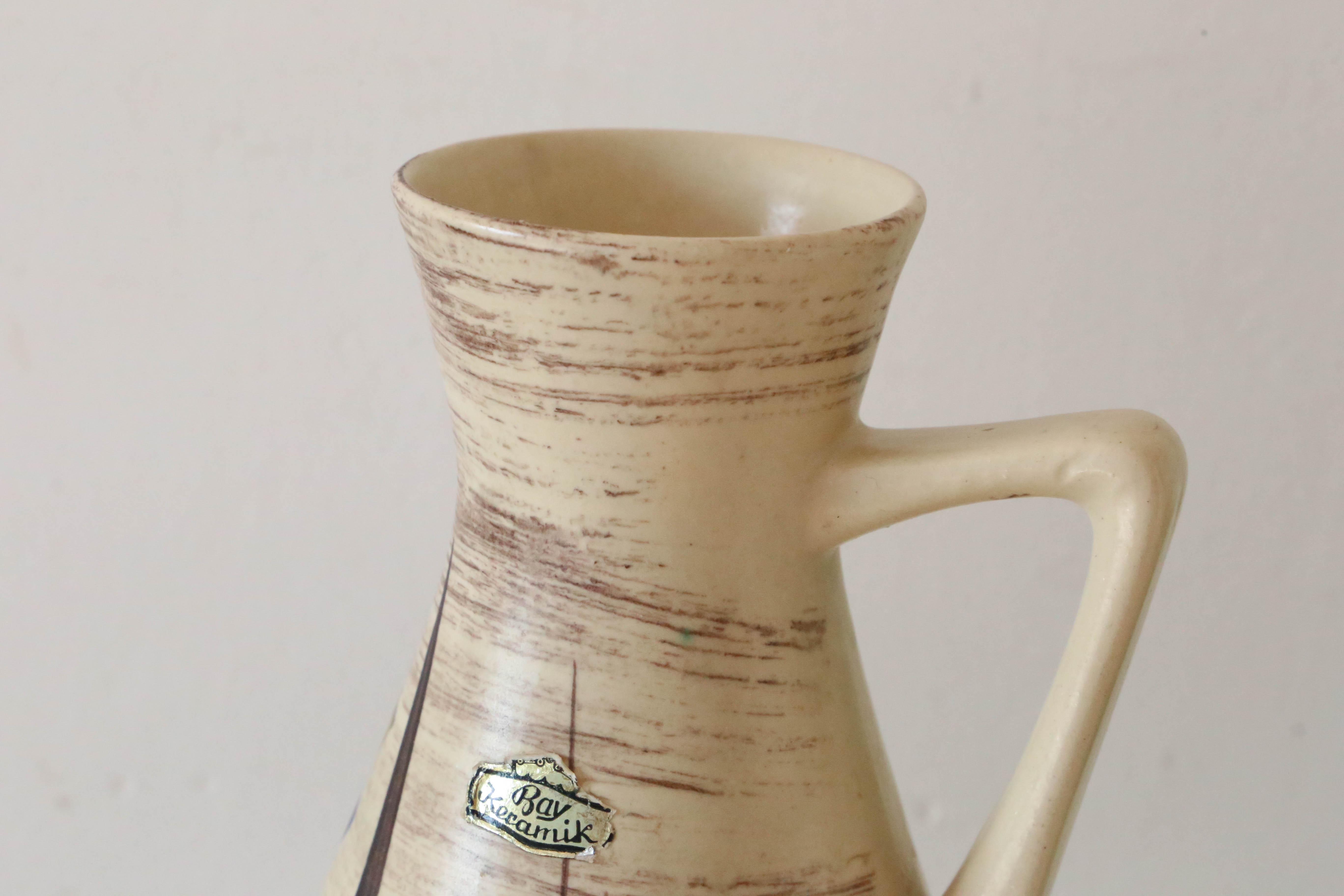 German ceramic vase, Bay Keramich, west germany, 1960, vintage