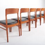 Set of 6 Model 26 chairs by Henning Kjaernulf - KS Korup Stolefabrik