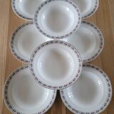 8 deep plates Sté Céramique Maestricht