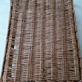 Wicker storage basket