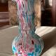 Vase Legras en verre  marmoréen