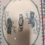 Small Sarreguemines Royat Blue Lotus Soup Tureen