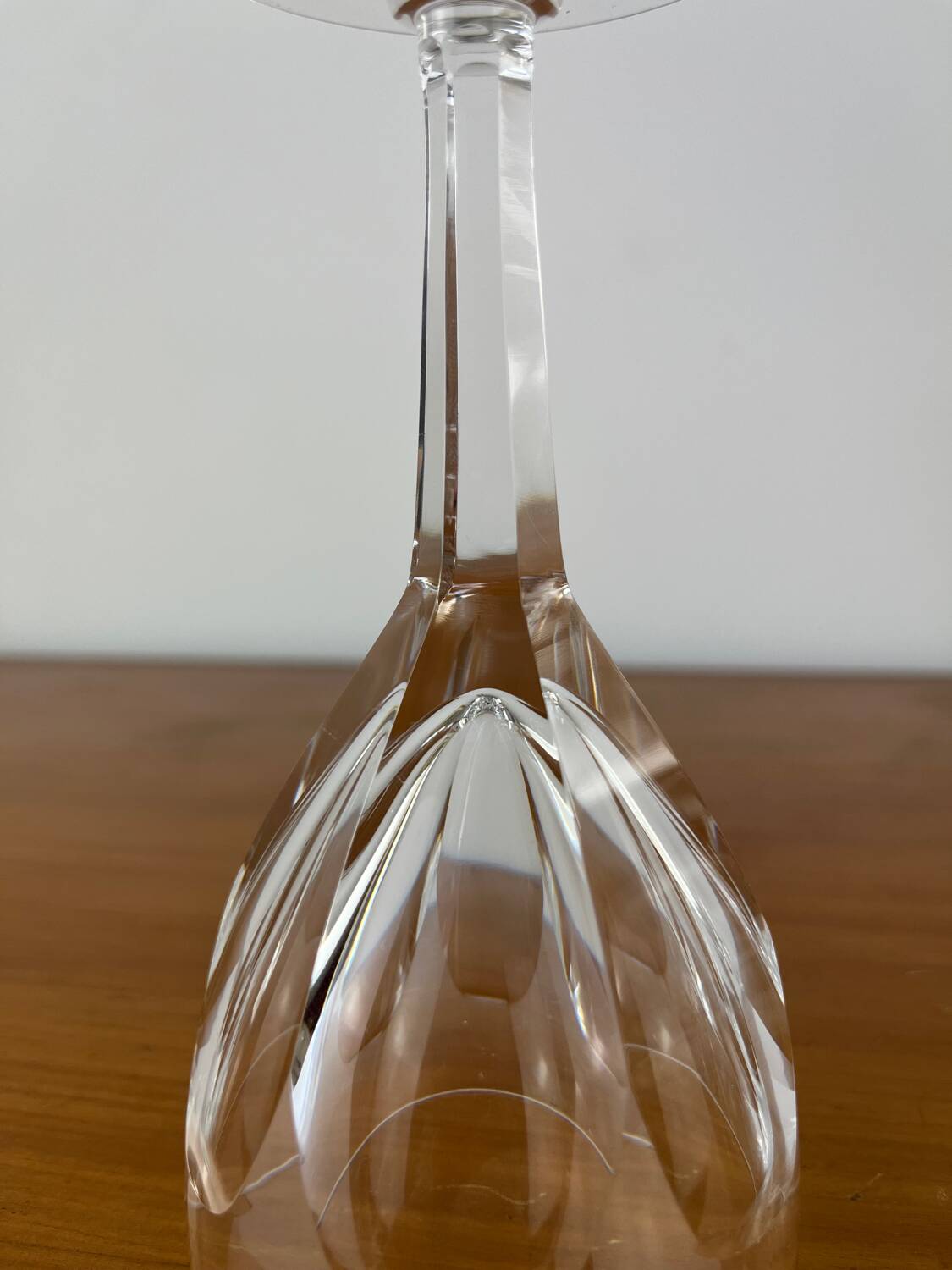 12 crystal wine glasses Lorraine Lemberg Bristol size