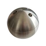Vintage bowling ball chrome ice bucket - 70s