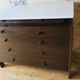 Mid century Italian mahogany and marble chest of drawers, 1960s