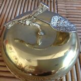 Apple trinket bowl brass