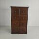 Armoire à archives double en chêne massif – Pays-Bas, 1920–1940