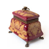 Boite porcelaine vintage coffret porcelaine et bronze, boite à bijoux, bibelots, shabby chic