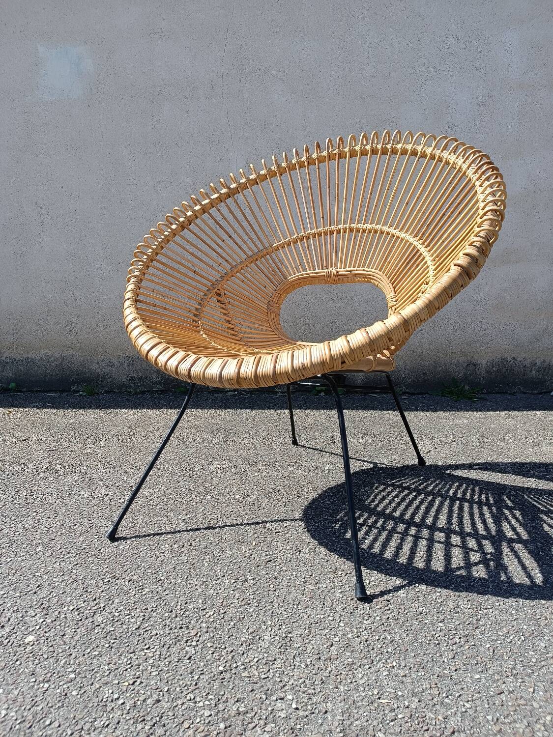 Sunburst Rattan Armchair