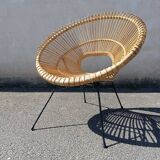 Sunburst Rattan Armchair