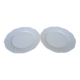 Lot 2 assiettes motif fruits P. Deshoulières en porcelaine de Limoges