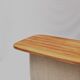 Soft Table — One-Off Sculptural Table in Reclaimed Oak and Wool by Zachte Z
