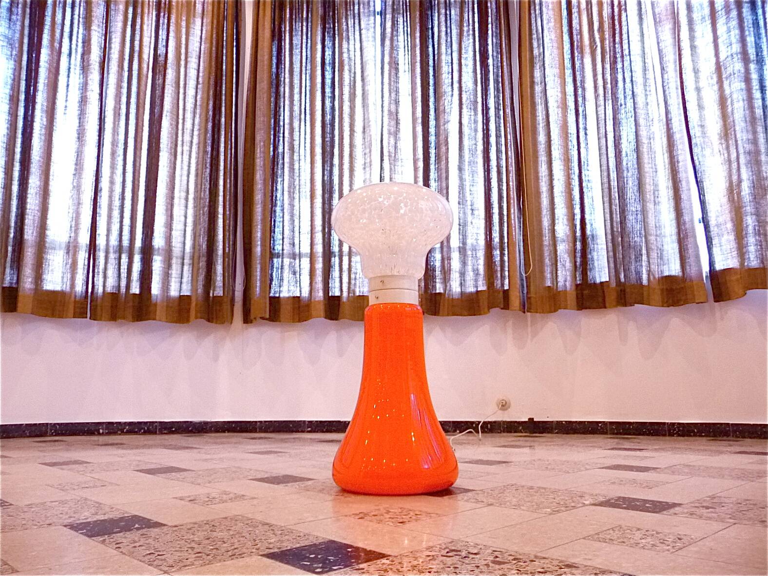 Colored Glass Space Age Floor or Table Lamp in the Style of Carlo Nason, Italy 1960s