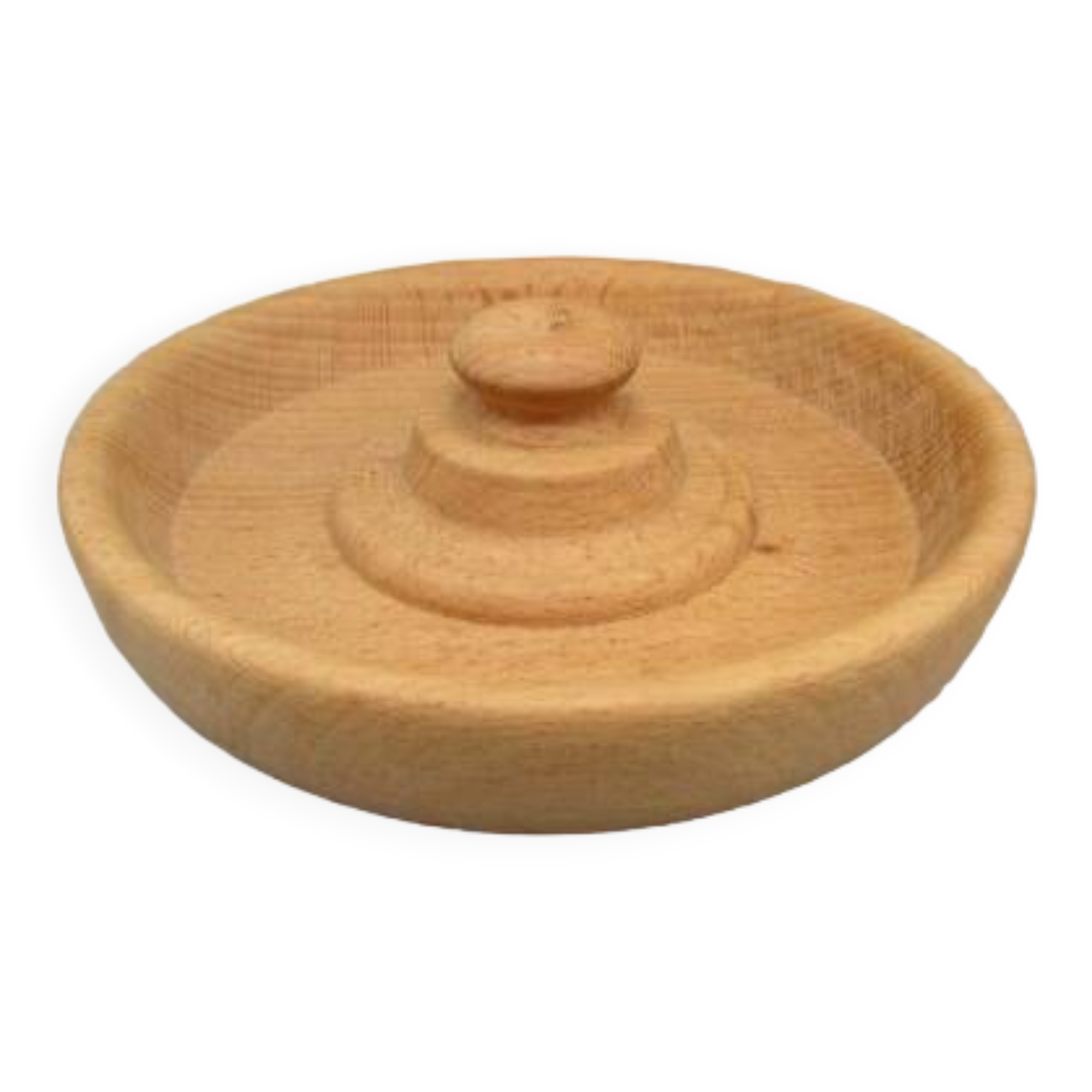 Empty pocket in turned wood